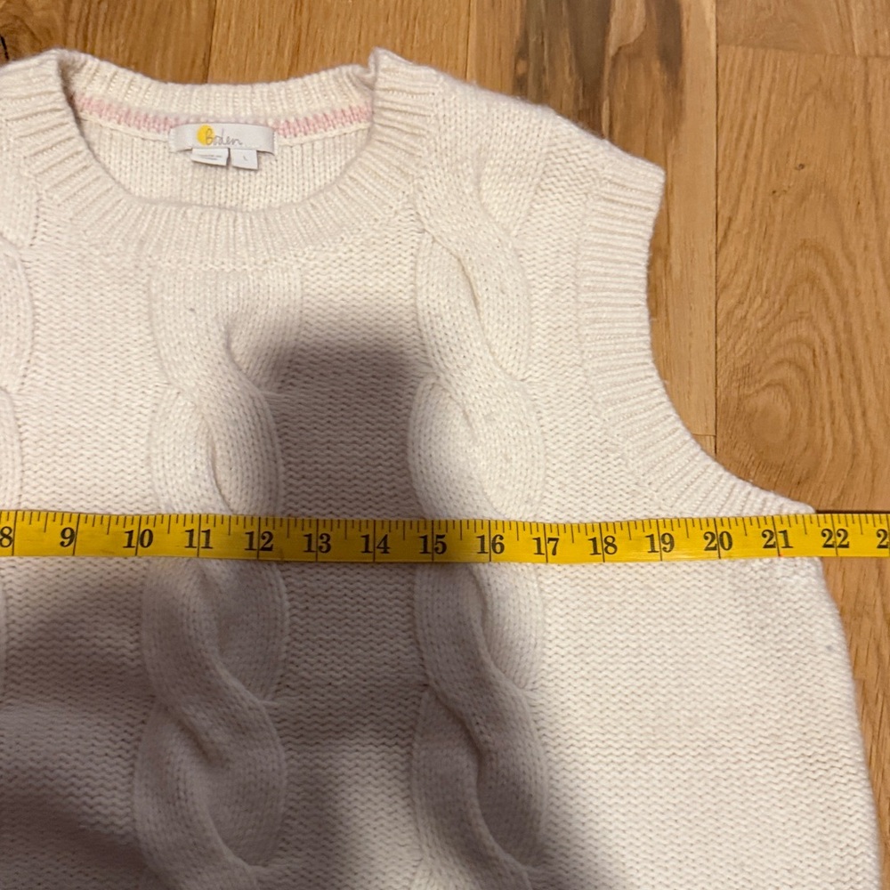 Boden Cable Knit Sweater Vest - Picture 5 of 6